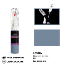 FÜR SKODA POLAR BLAU F5Y Touch Up Lackstift Pinsel Fix Kit Kratzer Chip Set M...