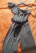 Edler Overall v H&M Gr. 38 weich fließendend olivgrün NEU asymetrisch Hosenanzug