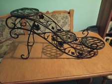 Blumenständer Metall schwarz sehr stabil 3 Ablagen