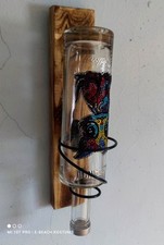 Flaschenhalter , Wandvase ,Holz,  HANDARBEIT, Barzubehör,  rustikal, Shabby Chic