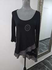 Desigual Damen Bluse Schwarz