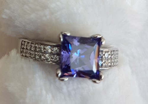 Diamonique ring 17 - gr.,