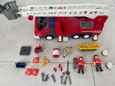 PLAYMOBIL  Feuerwehr-Leiterfahrzeug 3879 mit Blink-Blaulicht  Auto Wagen Zubehör