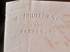 NEUSALZ/Oder 1876, Rechnung MEYEROTTO & Co.