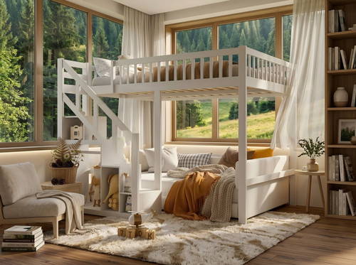 Massivholzbett etagenbett - massivholzbett,