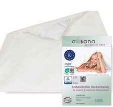 Allsana Allergiker Deckenbezug 200x200 cm Encasing Anti Milben Bettwäsche