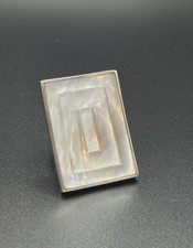 Ring Perlmutt Silber 925 Sterlingsilber Gr.53 Cocktail Ring Muschel Sealife