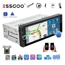 Autoradio 1DIN Android 14 4+64G Apple Carplay GPS Navi RDS Bluetooth WIFI Kamera