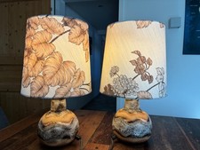 2 Fat Lava Tischlampen  Zicoli Limbach 61 U Mid Century 60er 70er Jahre  H. 44cm