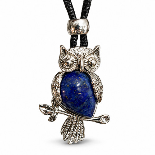 Lapislazuli eule anhänger - lapislazuli,