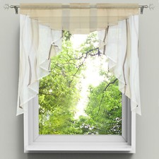 Scheibengardine Wellen