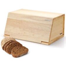 Continenta Brotkasten Brotkiste inkl Schneidebrett  Brotbox aus Gummibaumholz 40