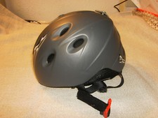 B-SQUAPE Skihelm, Helm Kinder - unisex Gr. S (51 - 53 cm) grau-silber GUT! (55)