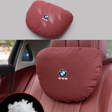 1PC/2PCS Für BMW Autositz Nackenkissen Logo Car Kopfstütze Komfort Auto