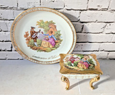 Porzellan Schatulle Teller