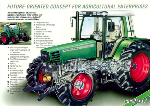 Fendt vario traktor - fendt, poster