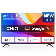 CHIQ Smart TV 50 Zoll 127 cm 4K Ultra HD Bluetooth WiFi Google TV HDR10 Dolby
