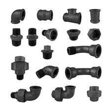 Temperguss Fittinge schwarzt