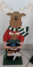 Holzfigur " Elch " groß