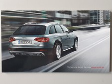 Originell gestalteter Verkaufsprospekt Audi A4 allroad 02/2009 Postkartenset