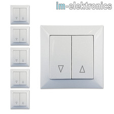 5 Wippschalter Schalter Taster Steuerung Rohrmotor Rolladenmotor Rolladenantrieb