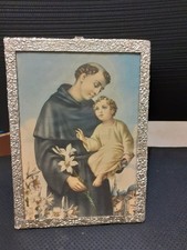 Heiligenbild Antonius Von Padua Ca.18x13cm.um1900