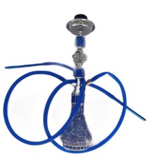 RMAN Shisha Komplettset Wasserpfeife 55 cm Portable Lounge Genuss mit 2 Schläuch