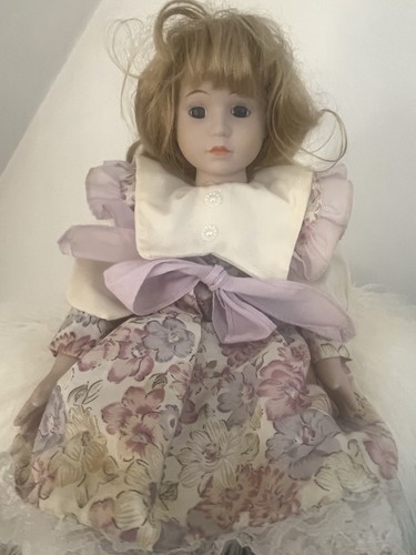 Sammler porzellan puppe 42cm - porzellan,