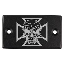 Bremszylinder-Deckel - Cross & Skull - schwarz → Suzuki VZ 800 Marauder