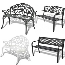Gartenbank aluguss sitzer - aluguss, 2-sitzer