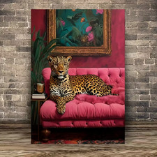 Leinwanddruck  Leopard Kunst
