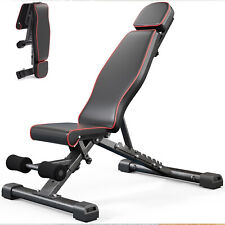 400KG Hantelbank Klappbar Kraftraining Schrägbank Trainingsbank Bauchtrainer Gym