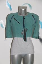 Jacke Bolero Kurz aus Wildleder Jeans Sebastien Vasall Größe 36 Fr Wert 195 Euro
