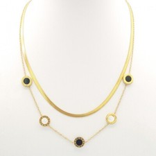 DAMEN EDELSTAHL HALSKETTE MIT