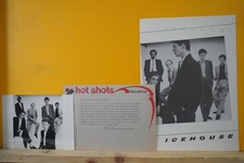 ICEHOUSE -Synth Pop++Original+Ariola+PROMOTION SHEETS+PHOTO+"Primitive Man"+1982