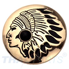 Concho #064 30mm Indianer Kopf