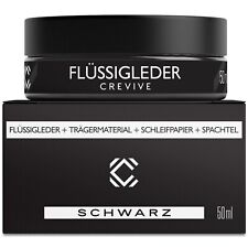 CREVIVE Flüssigleder 50 ml - Leder Reparatur Set für Sofa, Couch, Autositze