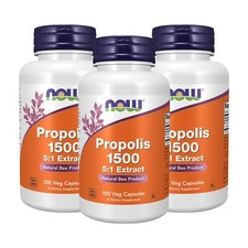 3 x NOW Propolis 1500 mg with