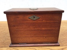 ANTIKER SCHREIBKASTEN / SCHRANK / BRIEFREGAL AUS EICHE, 19. Jh.