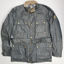 Herren belstaff black wax - herren,