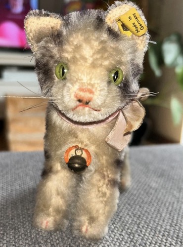 Steiff katze tabby grau beige - steiff,