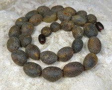 Bernstein Halskette mattierte