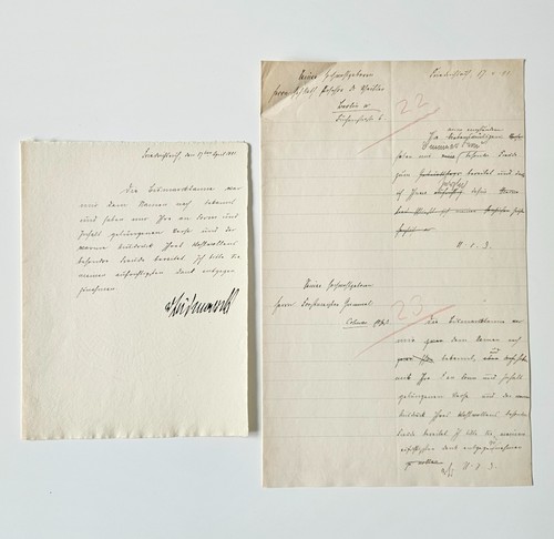 Original brief - brief, (wasserzeichen)