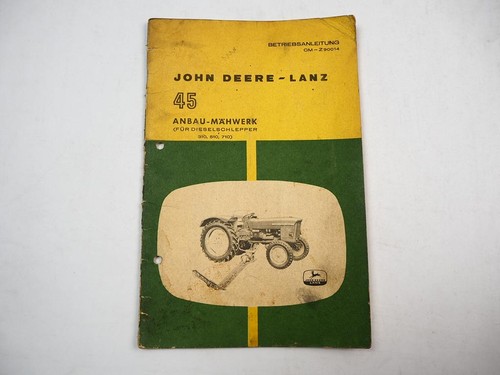 John deere lanz - 45, anbau