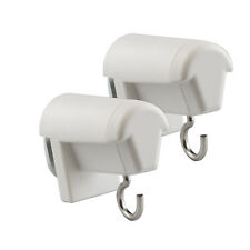 2er SET VICTORIA M Bambus Raff Rollo 2x Klemmhalter / Klemmhaken Rolloträger