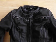 Nubukleder-Motorradjacke von Polo Mohawk für Damen, Größe 44, TFL-Leder