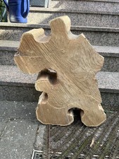 Große Baumscheibe Robinien Holz 55x32 cm Skurril Trocken Tisch Epoxidharz 13 kg 