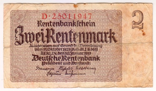 1937 deutschland rentenmark - 1937,