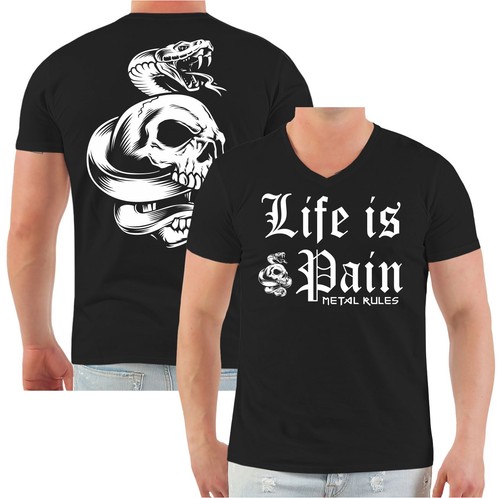 Shirt life pain metal - is,