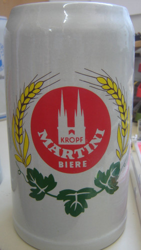 Bierkrug liter kropf martini - 2,